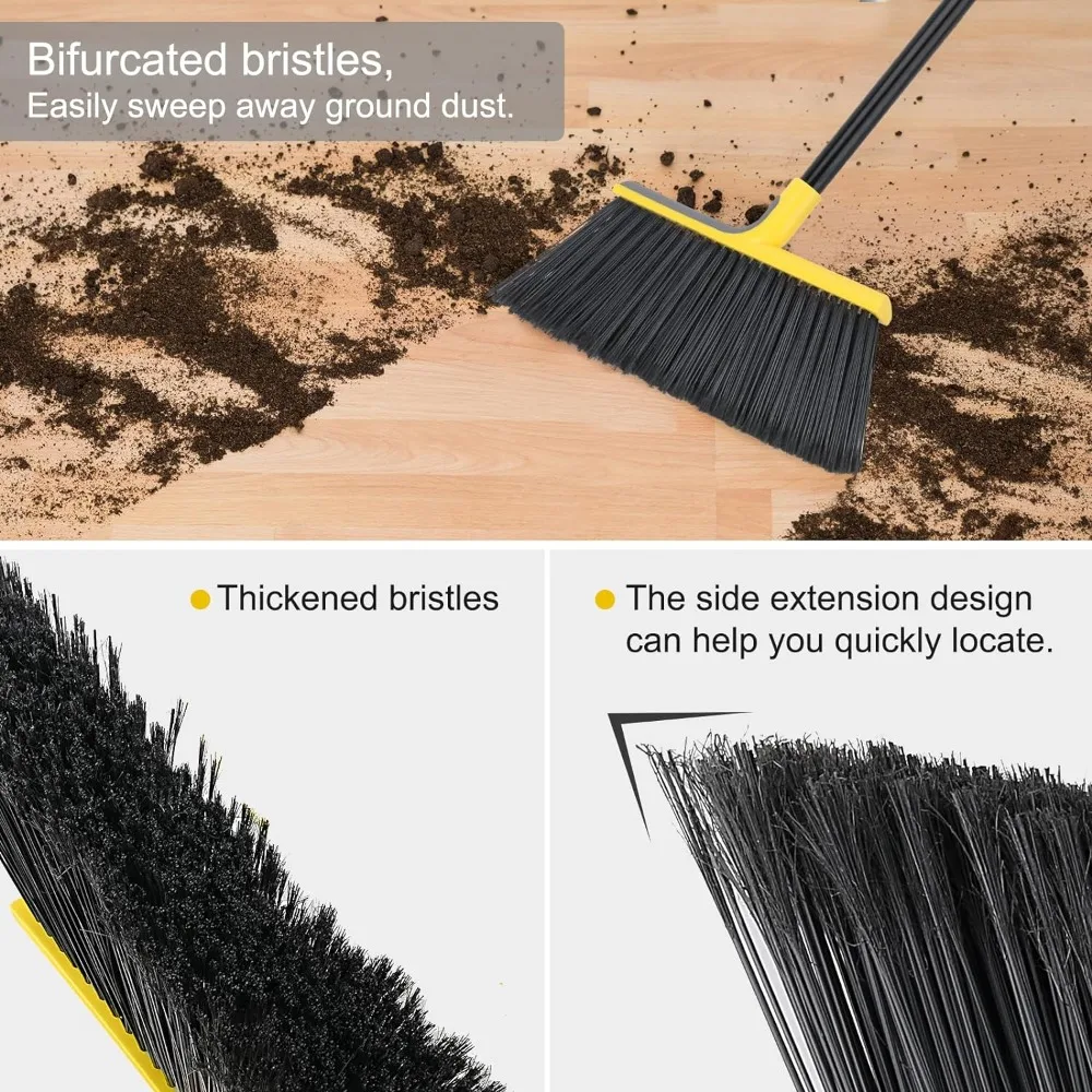 4 Packs Outdoor Broom for Floor Cleaning with 58