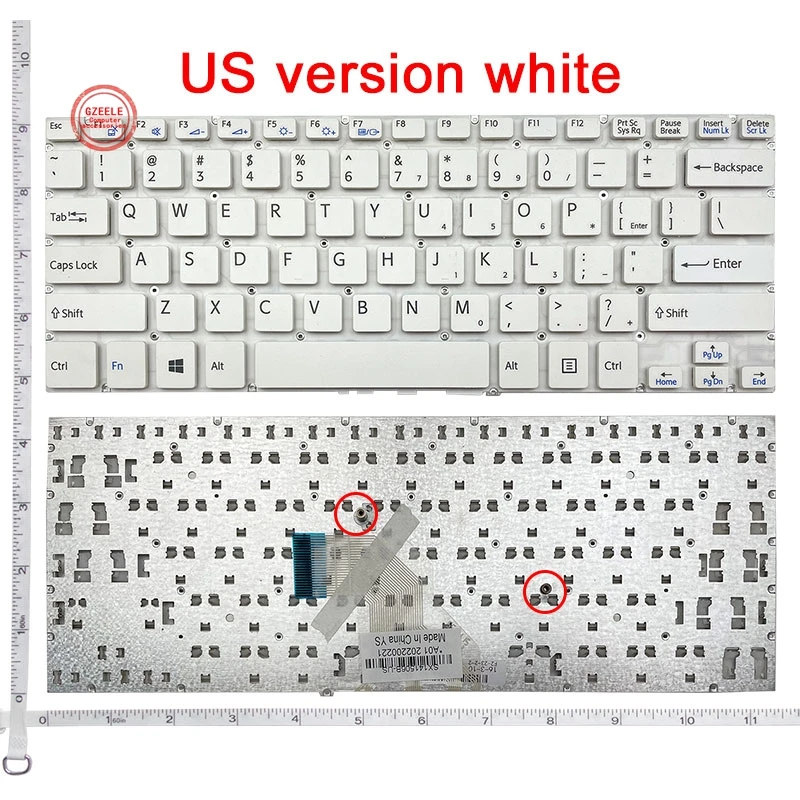 

GZEELE US Laptop Keyboard For Sony SVF143A1QT SVF142A23T SVF143A2TT SVF14 SVF14E SVF14 SVF14E SVF142 SVF143 SVF144