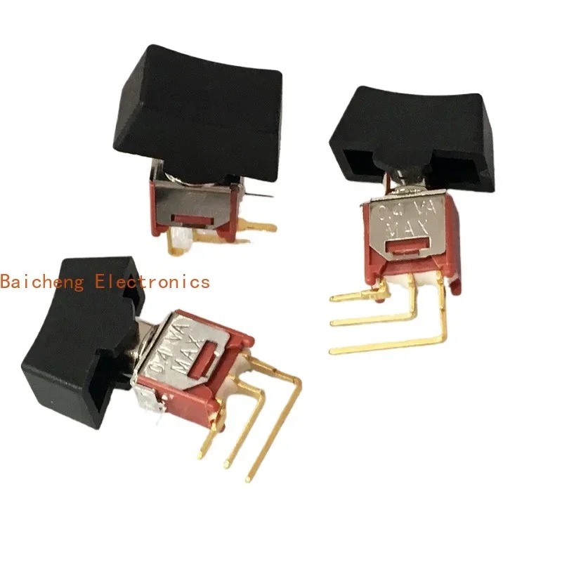 10PCS M7 toggle switch 2nd gear, 3-foot side curved ferry, golden foot boat shaped pull-out 0.4VA