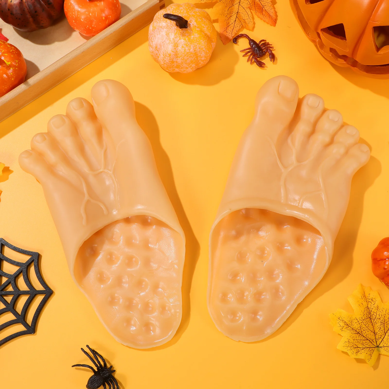 

Count Feet Slippers Halloween Skin Color Random Nail Color Cosplay Costume Props Party Supplies Halloween Props