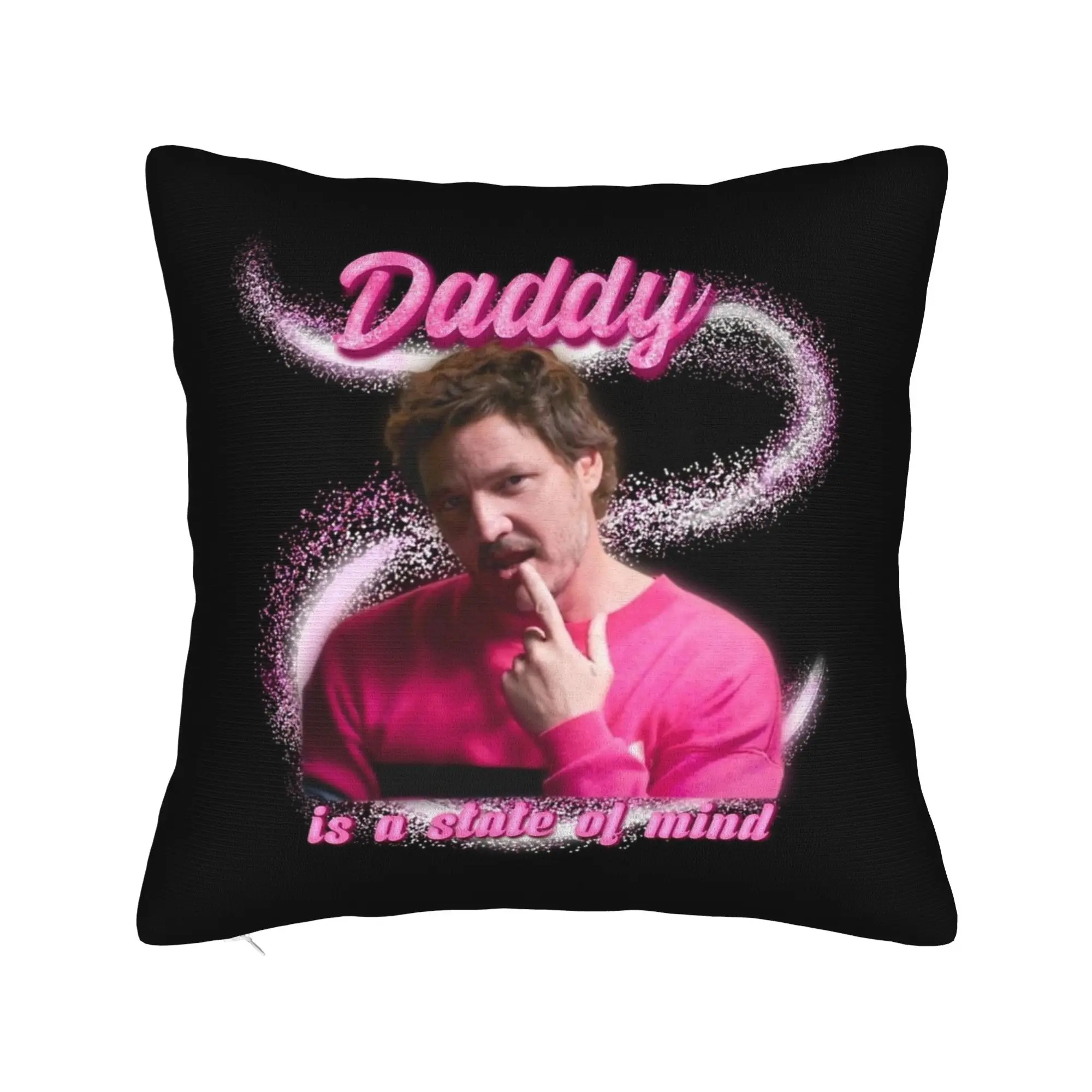 Daddy Pedro Pascal  Pillow Case  Soft Pillow Cover Retro Trendy Pillowcases For Office Car Home Decor