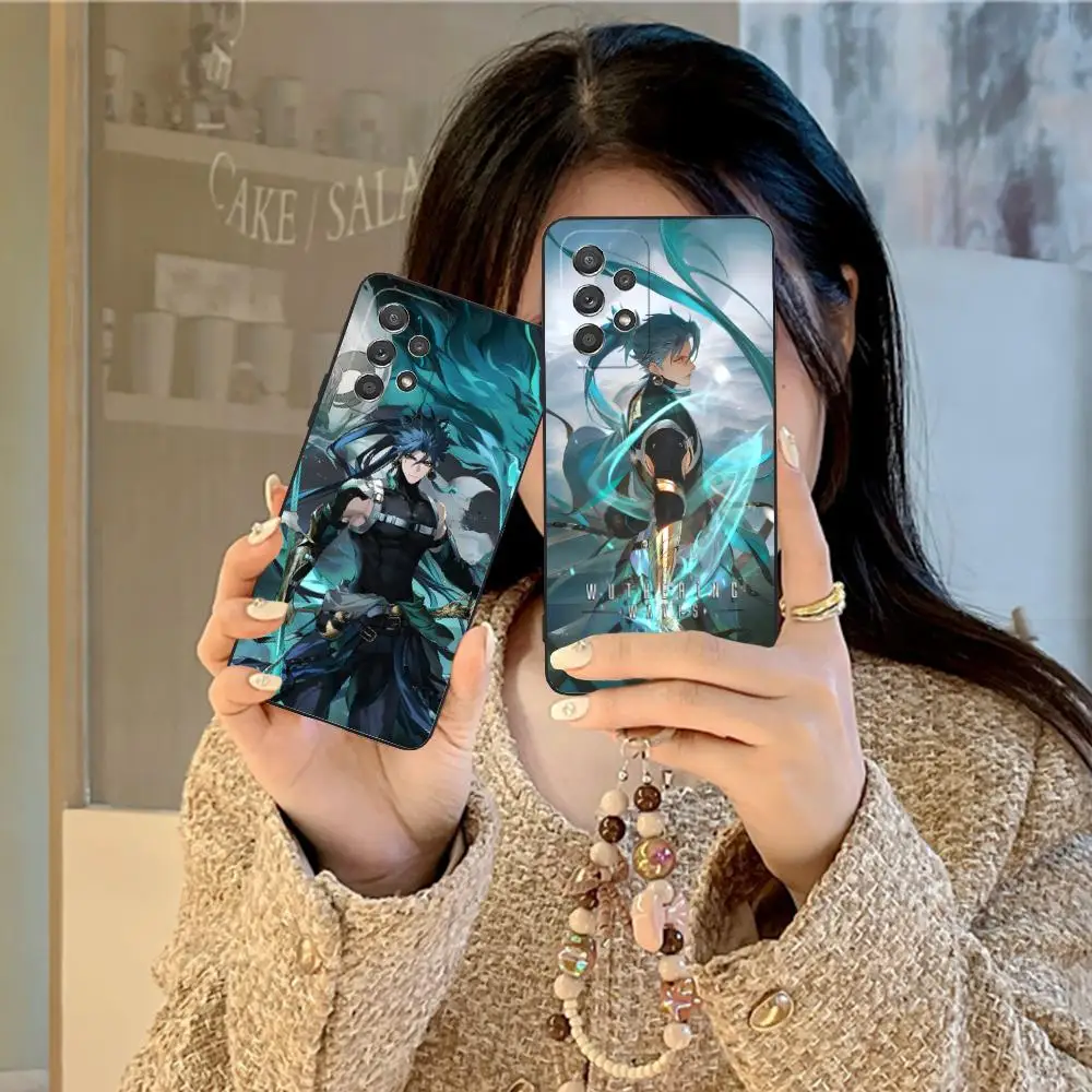 Wuthering Waves Jiyan Phone Case for Samsung Galaxy M55 54 42 35 34 33 32 23 22 15 14 13 12 F55 5G Colour Cover Pretty Luxury