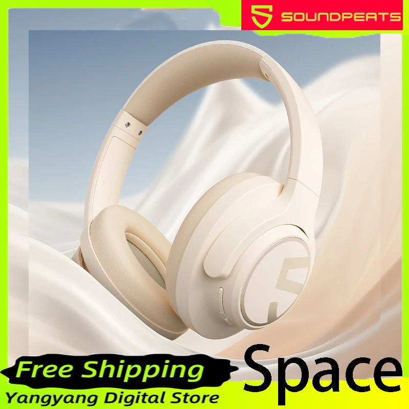 

SoundPEATS Space Wireless Headphones Active Noise Cancellation Long Battery Life Wireless Headphones PC Gamer Accessories