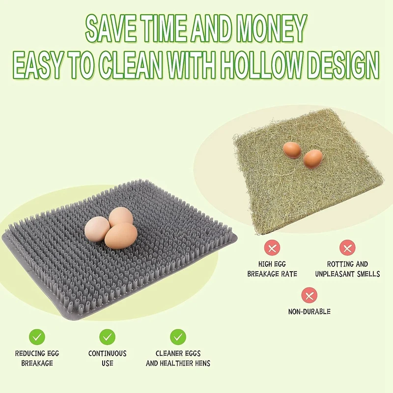 LICE-куриные подкладки, моющиеся подушечки для коробки для курицы, многоразовые подкладки для курятника, 6 шт.