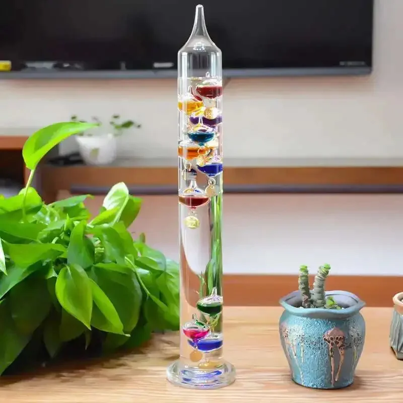 

New Galileo Thermometer Celsius Living Room Decoration Glass Craft Friend Business Office Gift Present
