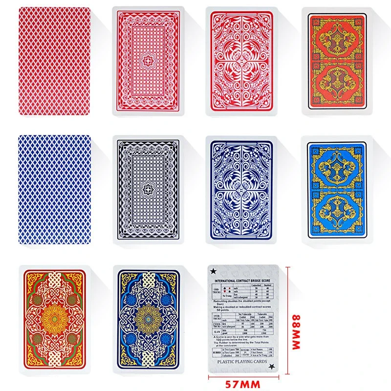 Playing Cards PVC Waterproof Playing Cards Plastic Crystal Game Ware Durable Supplies Creative Gift Practical Joke Party Gift view 5