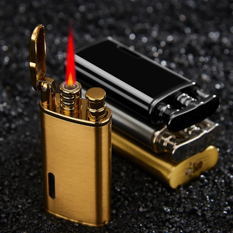 Metal carving Turbo Jet Lighter Compact Butane Torch Cigarette  Lighter Kerosene Gas 1300 C Windproof Petrol Lighter Smoker