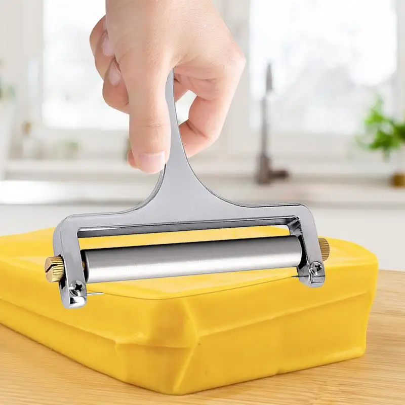 Cheese Slicer Handheld Adjustable Thickness Cheese Cutter With Wire Handheld Cheese Slicer Heavy Duty Kitchen Cheese Slicers For