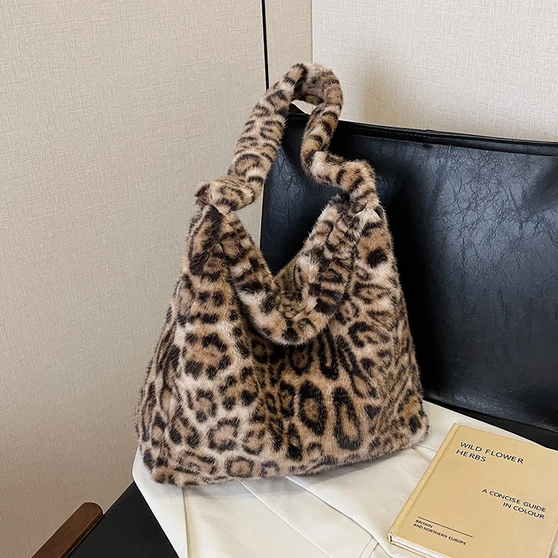 

Хлопковая сумка-тоут с леопардовым принтом, осенняя новая универсальная сумка 2025, хит продаж, сумки для женщин, большая вместительная сумка на плечо в стиле ретро для поездок на работу