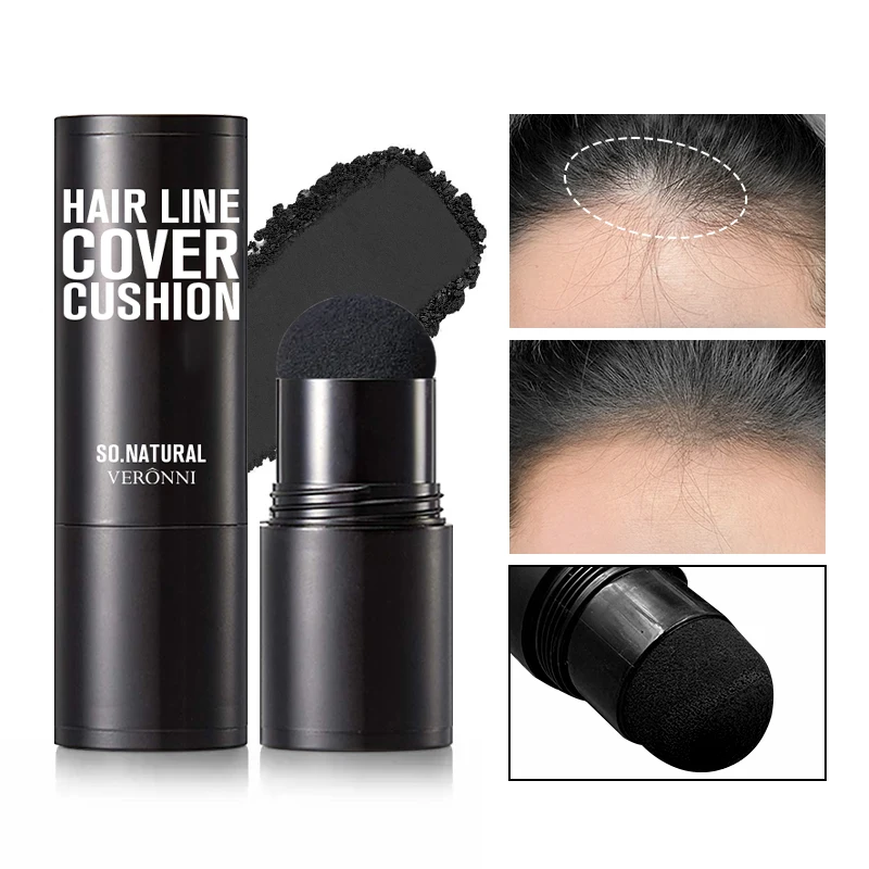 Hairline Powder Stick-Waterproof Eyebrow Powder Stick Unisex Concealear ShadingSponge Pen Filler Makeup for Gray Hair Root Cover