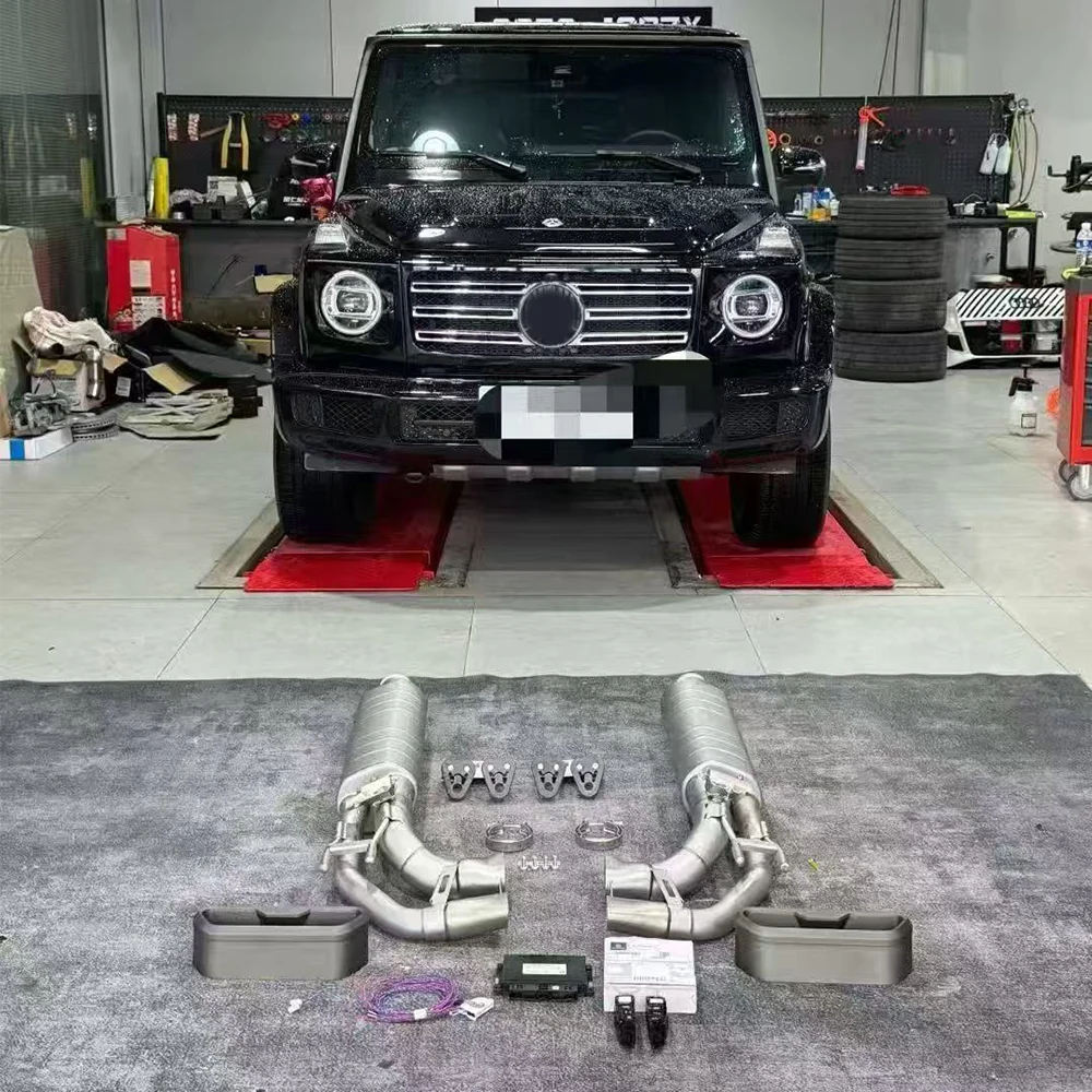 

Выхлопная система Ecnal для Mercedes-Benz W463 G500 G550 G63 4.0T 5.5T: титановый сплав AK TC4, выхлопная система Axle-back с клапаном и глушителем