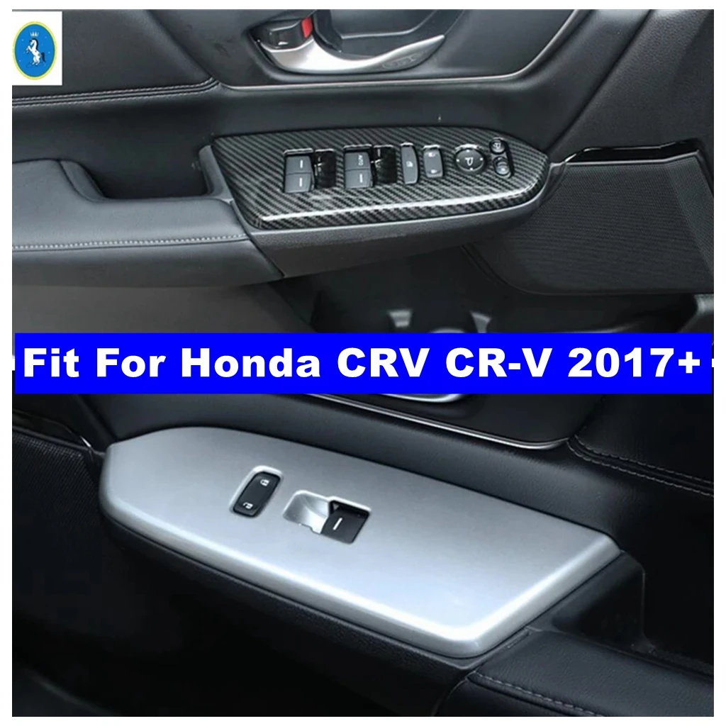 

Fit For Honda CRV CR-V 2017 - 2020 Car Inside Door Handle Panel Surround Window Switch Protector Cover Trim Interior Accessories