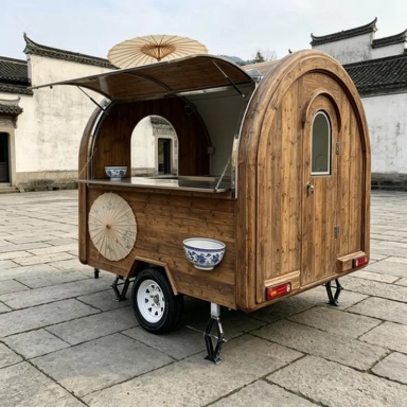 2026 Best Seller Boat Shape Mobile Food Trailer For Pizza Hot Dog Beach Outdoor Events CE DOT