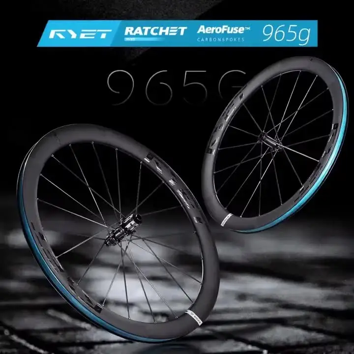 RYET 965g ZERO-S PRO Carbon Road Wheelset Disc Brake Carbon Spoke