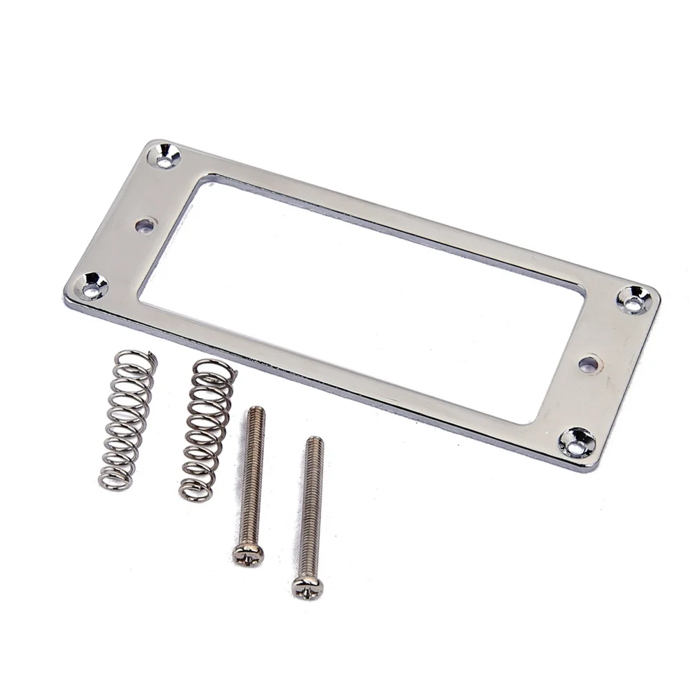 

Mini Humbucker Pickup Rings 68.8X29Mm Metal Mounting Frames For Guitar Flat Base 2Mm Thick Shiny Finish Upgrade Part