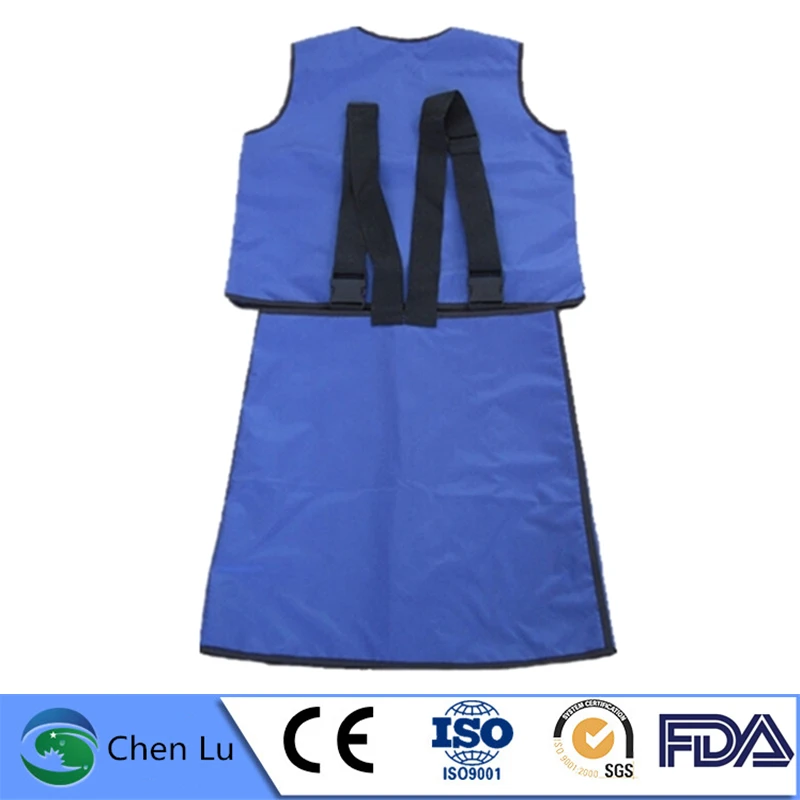 Professional 0.35/0.5mmPb adult Lead Apron Set for X-ray/Gamma Ray Shielding, Split Skirt Design Nuclear Radiation Protection