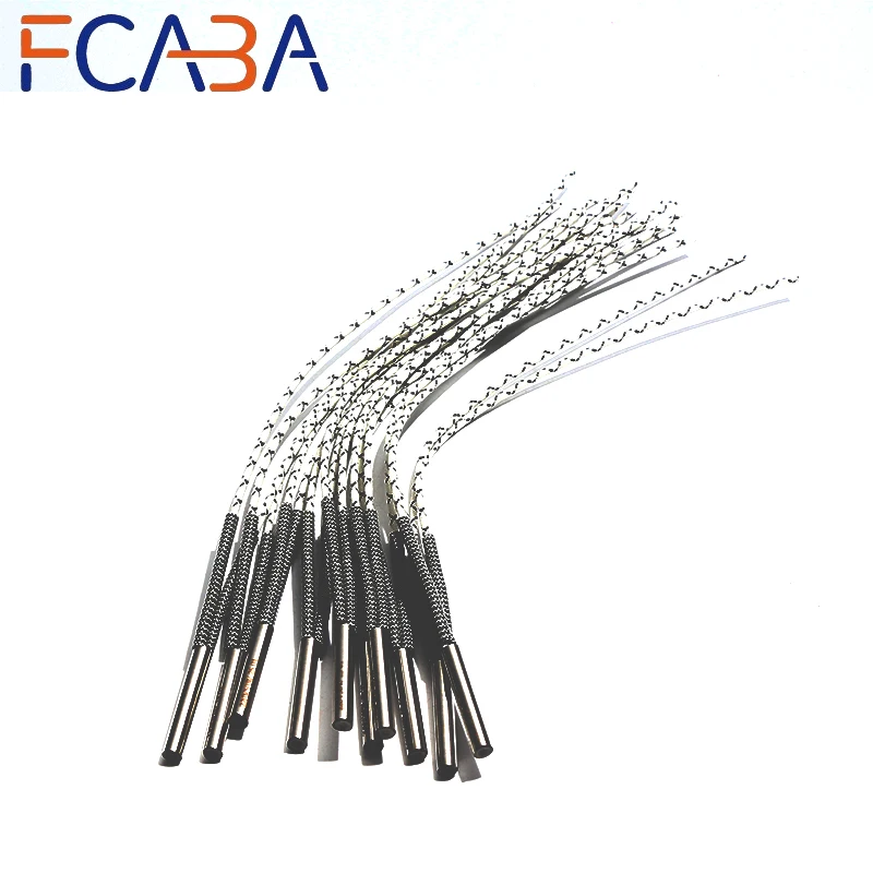 FCABA High-density 6x50mm 110V/220V/380V 120W Cartridge Mold Heating Element 316SUS Single-End Heater Tube