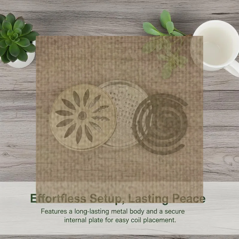 Stainless Steel Mosquito Coil Holder Box With Lid Fireproof Durable Holder For Living Room Protection