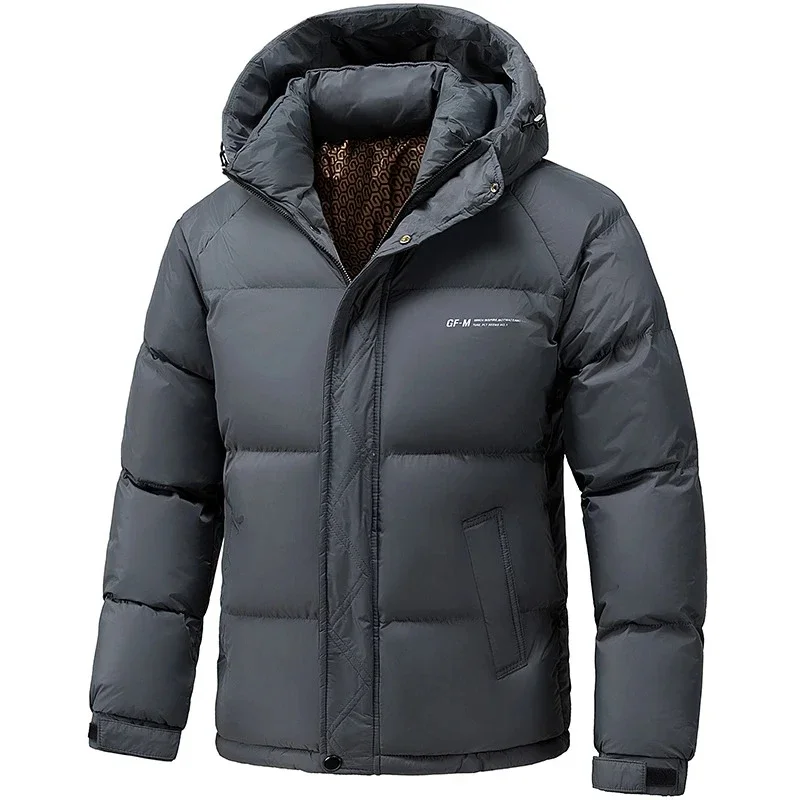 Winter Down Cotton Jacket Men's New Thickened Warm Parka Jackets Loose Casual Hooded Parkas Jacket Men's Windproof Puffer Coat
