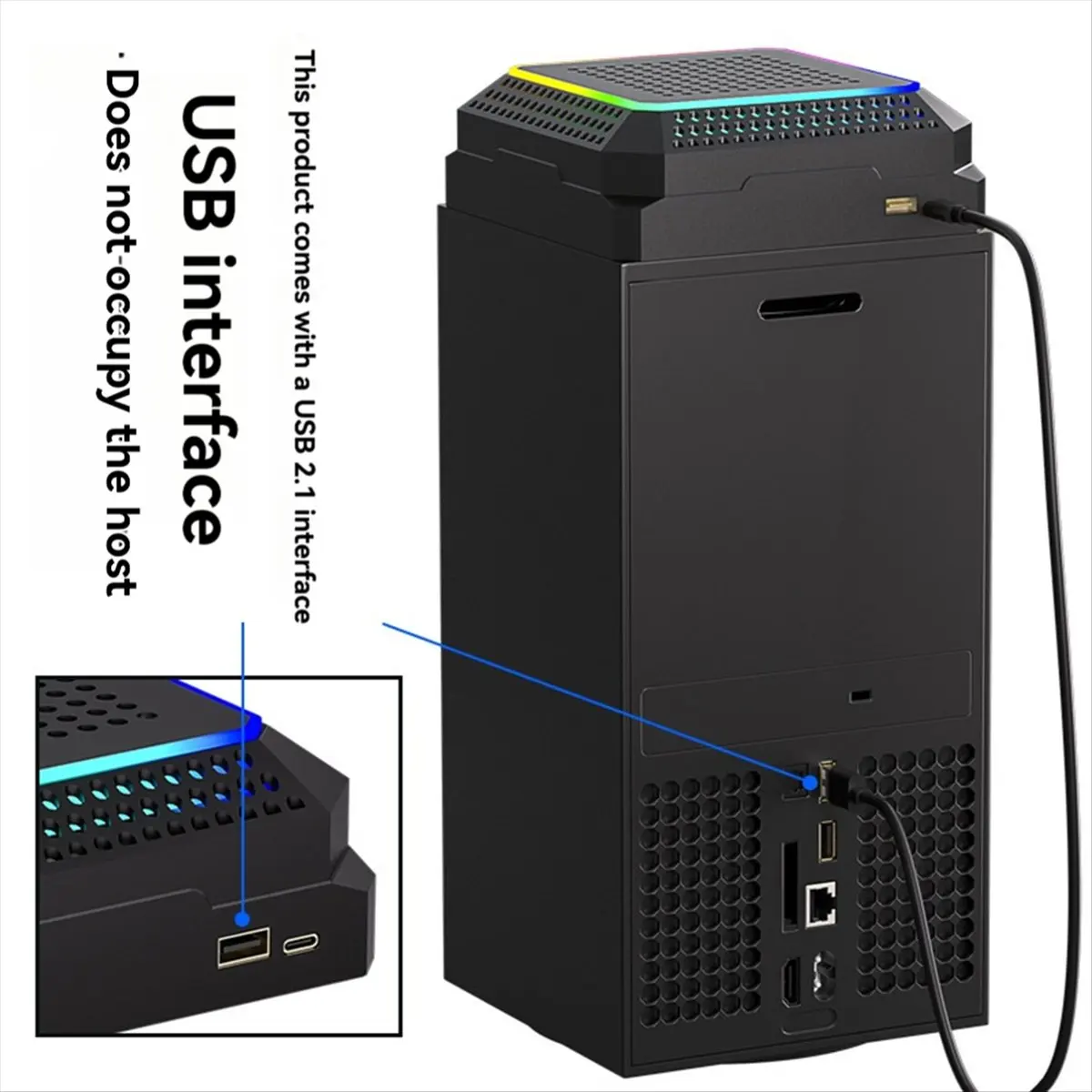 N86R For Cooling Fan with Automatic Fan Speed Adjustable By Temperature XSX RGB Cooling Low Noise
