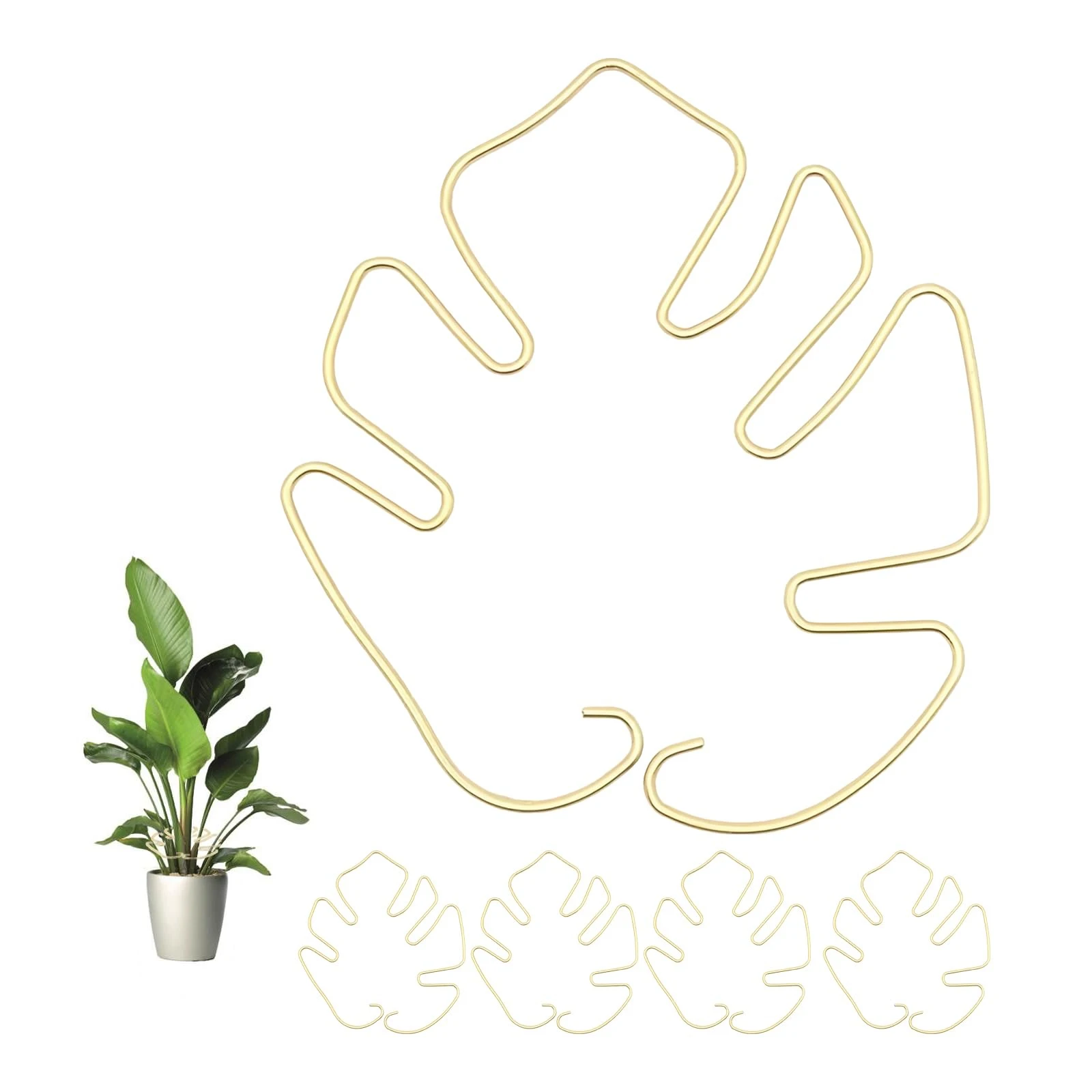 Anti-Toppling Plant Stem Support No Nail Needed Multi-purpose Flower Climbing Stem Holder Vine Branch Monstera Stabilizer