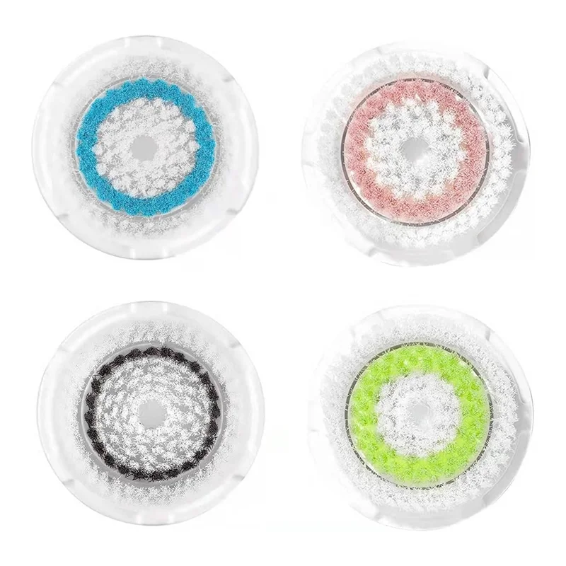 

AAAU-Soft Bristle Facial Cleansing Brush Heads For Clarisonic Mia Series & Smart Profile Uplift - 4 Pack