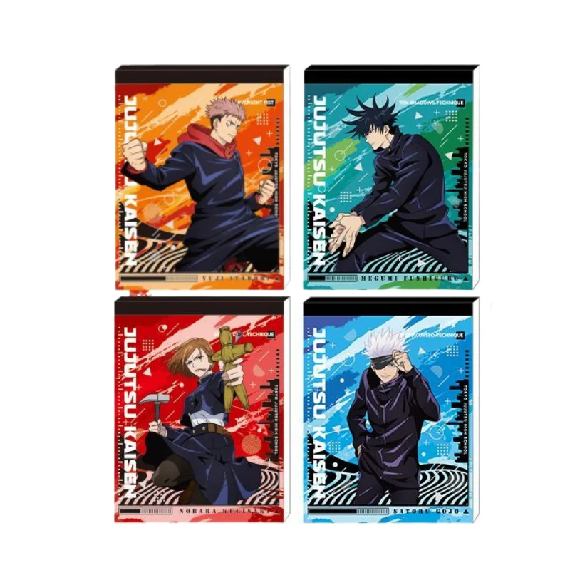 Nouveau Kayou Jujutsu Kaisen Gojo Satoru Fushiguro Megumi périphériques d'anime imprimés de dessins animés créatifs Pages à colorier ensemble de notes autocollantes
