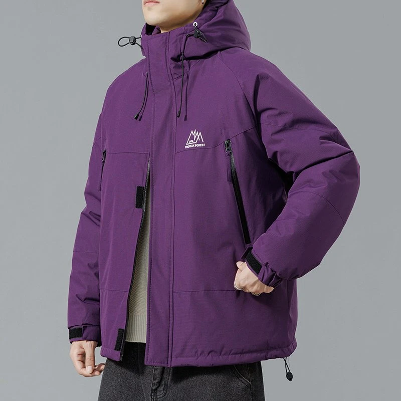 

Высококачественное хлопковое пальто с капюшоном, зимнее ветрозащитное хлопковое пальто в уличном стиле, толстая теплая куртка, куртка-пулемет