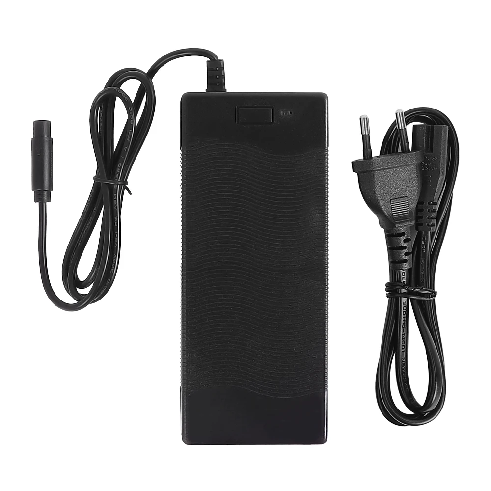 Carregador de bateria de lítio 54.6v 2a para kugoo Kukirin g2 pro db scooter elétrica conector de 3 pinos carregadores adaptadores de alimentação