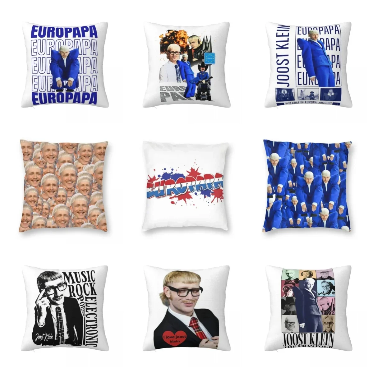 I Love My Europapa Joost Klein Pillowcase Soft Polyester Cushion Cover Gift Throw Pillow Case Cover Home Wholesale 45X45cm