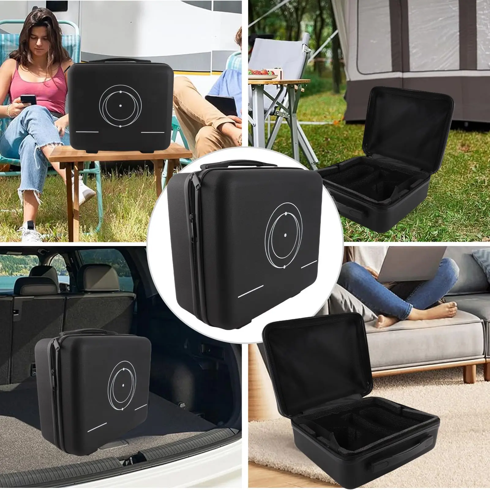 衛星トラベルケース衝撃吸収フォームインテリア防水ハードシェル衛星収納バッグ屋外キャンプ RV 旅行用