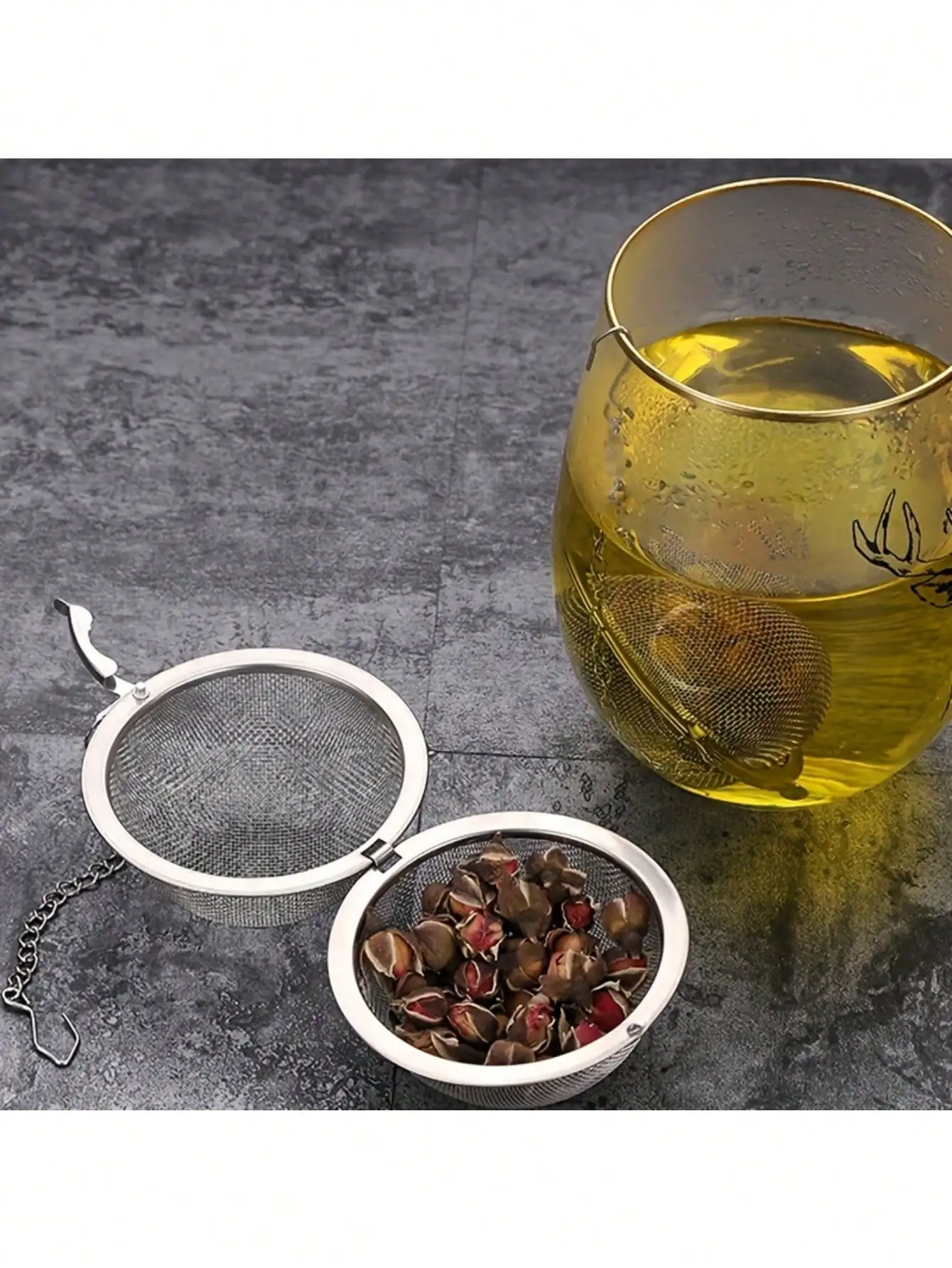 Colador de té, Bola de especias, 1 unidad, Bolsa de té metálica, Bola de té, Colador de té, Infusor de té de malla, Filtro de té premium, Malla