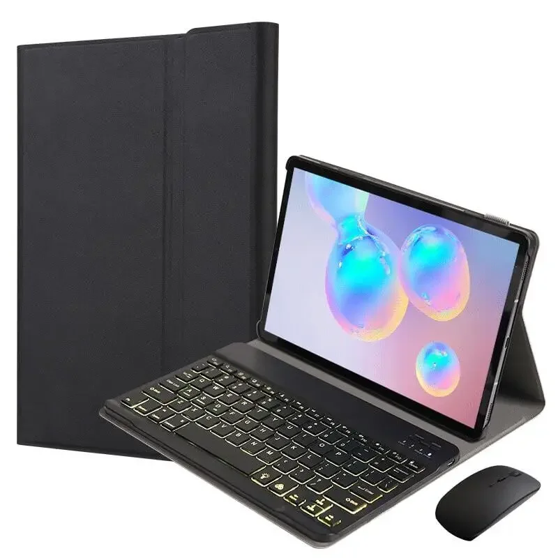 Funda magnética desmontable para teclado y ratón, inalámbrico, Bluetooth, para Xiaomi RedMi Pad 2022 10 6, con cubierta para teclado RGB de 7 colores