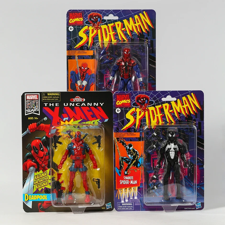 Spider-Man Retro Marvel Legends Ben Reilly / Symbiote Spiderman 6-Inch Action Figure