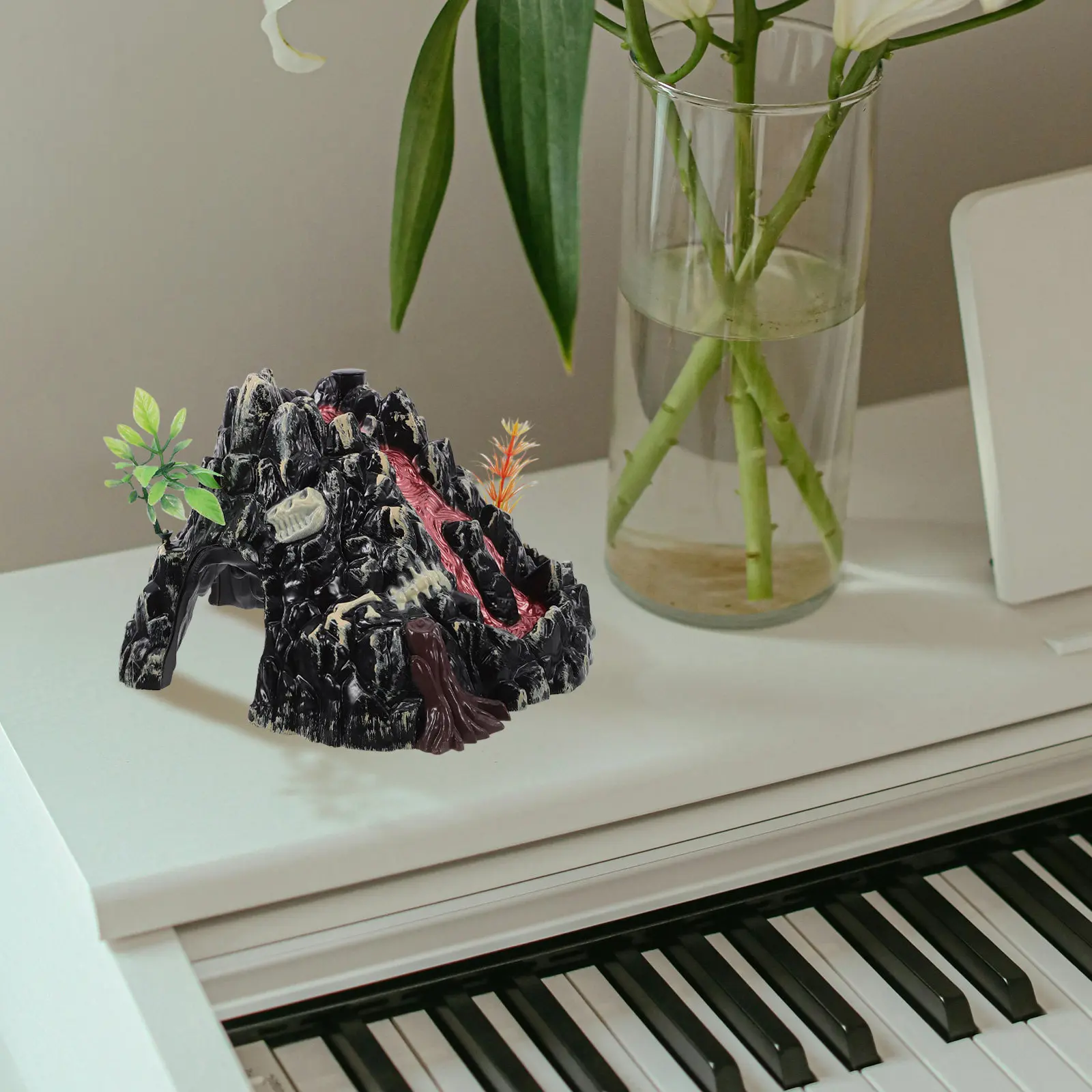 

Simulation Volcano Decor with Mist Spray LED Lights and Realistic Volcanic Sounds Ideal for Kids Education Landscape Adornment