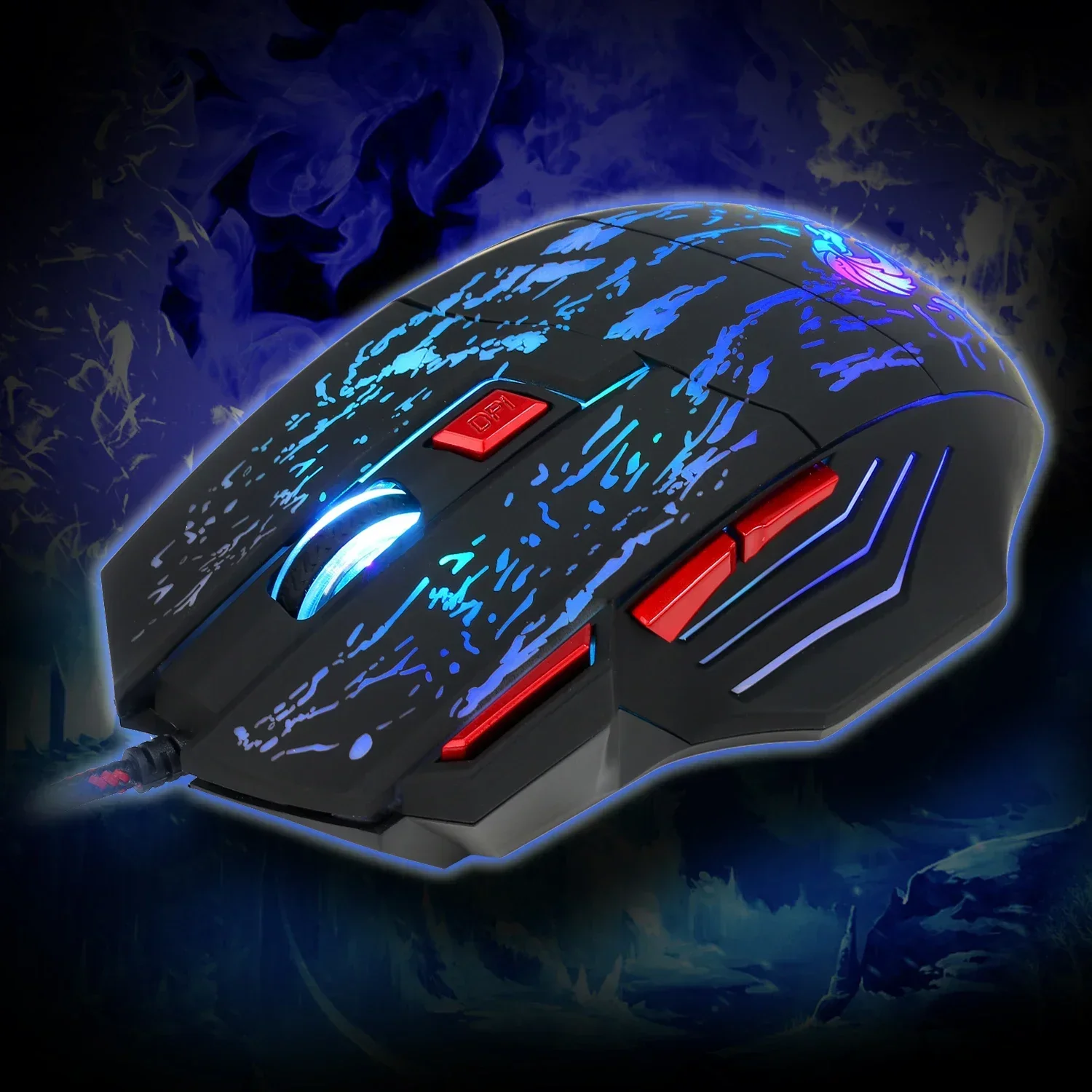 ZLRLMHY With Breathing Light 5500DPI 7 Buttons H300 USB Wired Gaming Mouse Ergonomic Mice for Windows Mac OS PC Laptop