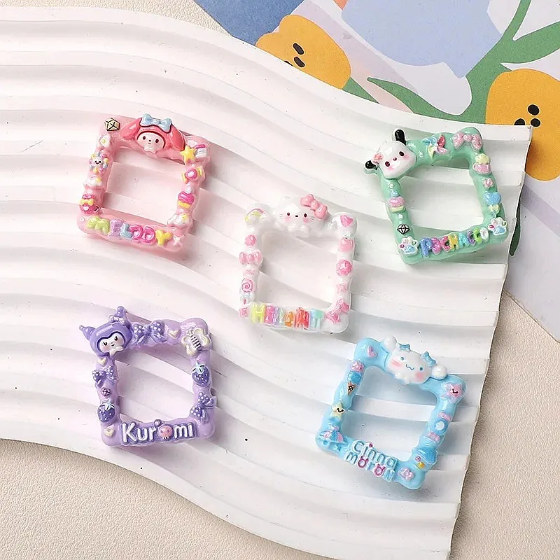 100pcs Kawaii Flatback Resin Cartoon Craft Decor for Scrapbook Phone Case Earrings Miniature Craft view 4