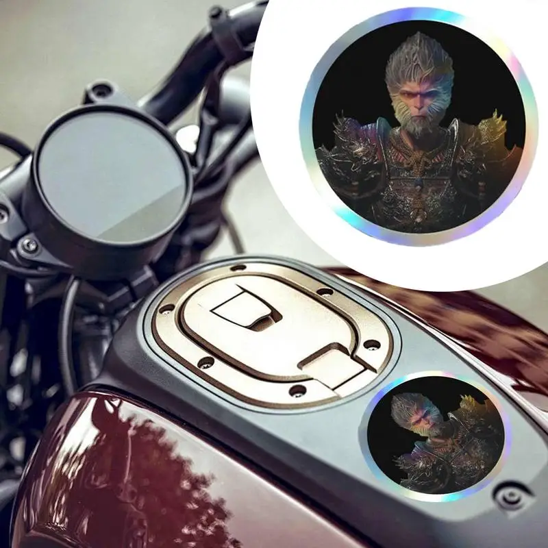 

Светоотражающие наклейки на дверь автомобиля, наклейки на доску из поликарбоната для универсального декора, прочные водостойкие, наклейки с рисунком обезьяны короля