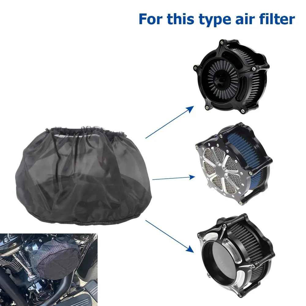 New Waterproof Motorcycle Accessories Protective Cover Air Filter Heavy Breather Rain Sock For Harley XL 883 1200 Softail Dyna