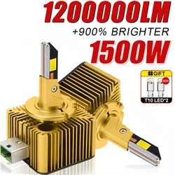 D1S D3S Led Headlight Bulbs 12V 24V Canbus No Error D4S D2S Led Lights D4R D2R Car Lamp 1200000LM Auto Lights 6000K