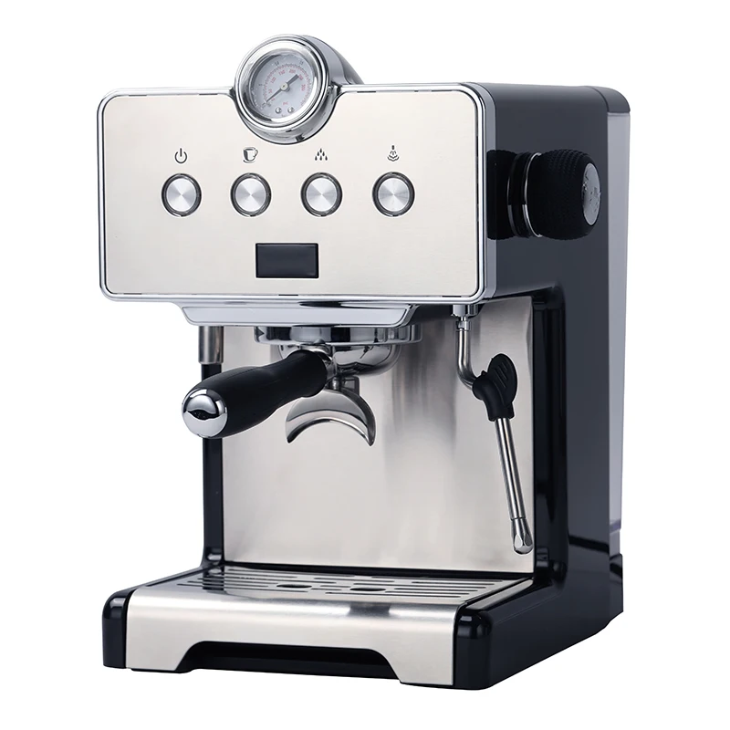 Coffee Machine CRM3610,220V Italian Semi-Automatic, Pre Soaking Function, Universal Steam Rod, Free Standard Accessories