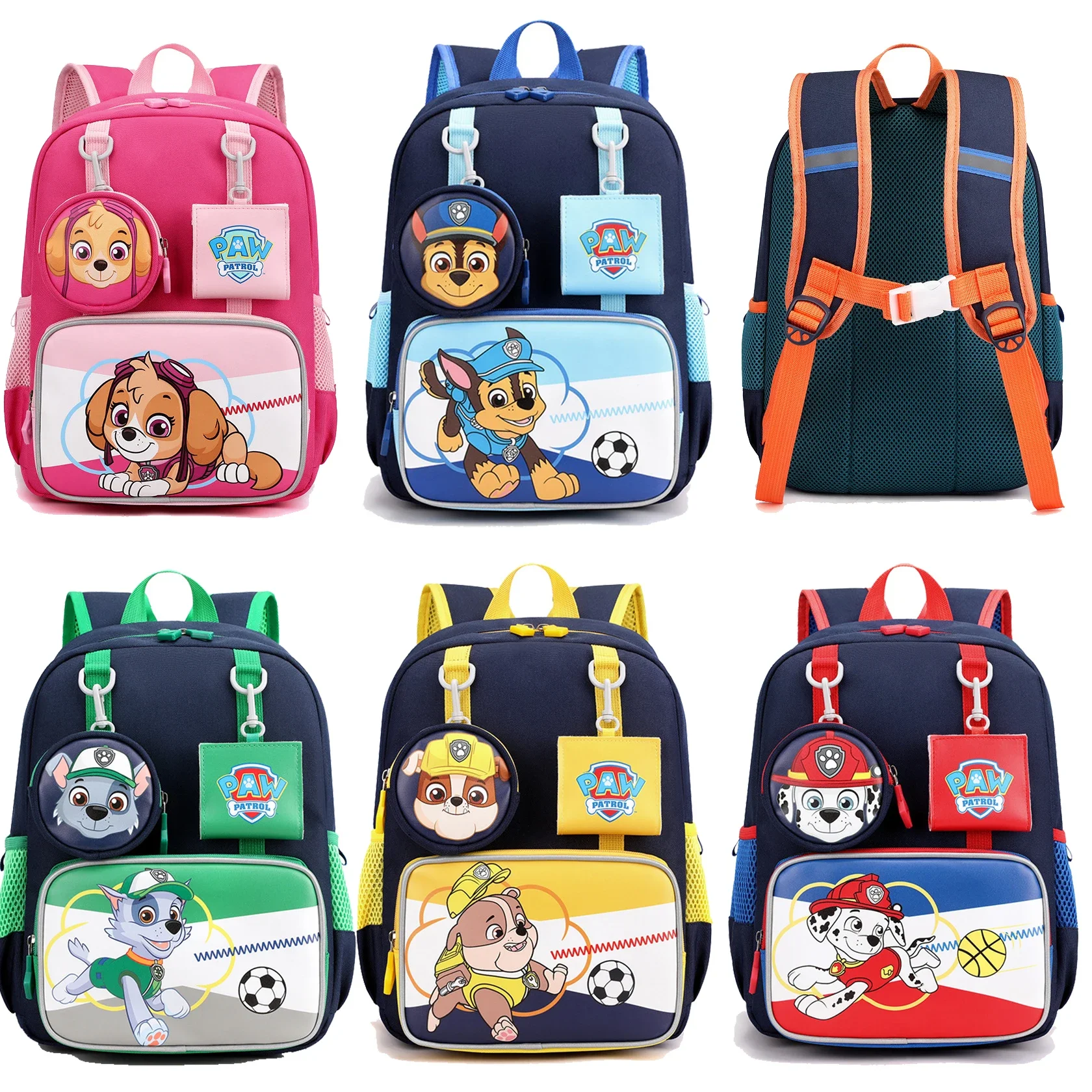 Paw Patrol Cartoon Bag Anime Children backpack Skye Everest Marshall Chase Boys Girls pat patrouille birthday Backpack Toys