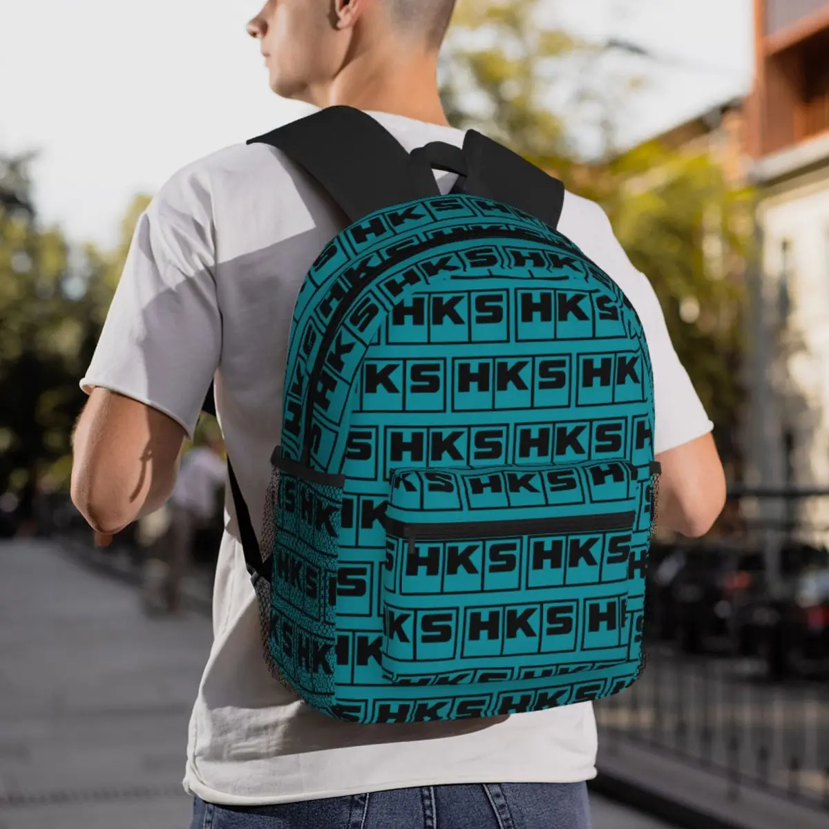 Jdm Hks Power And Sports Japanese Style Logo Backpack Student BookBag Kids School Bag Laptop Shoulder Bags for Men Women