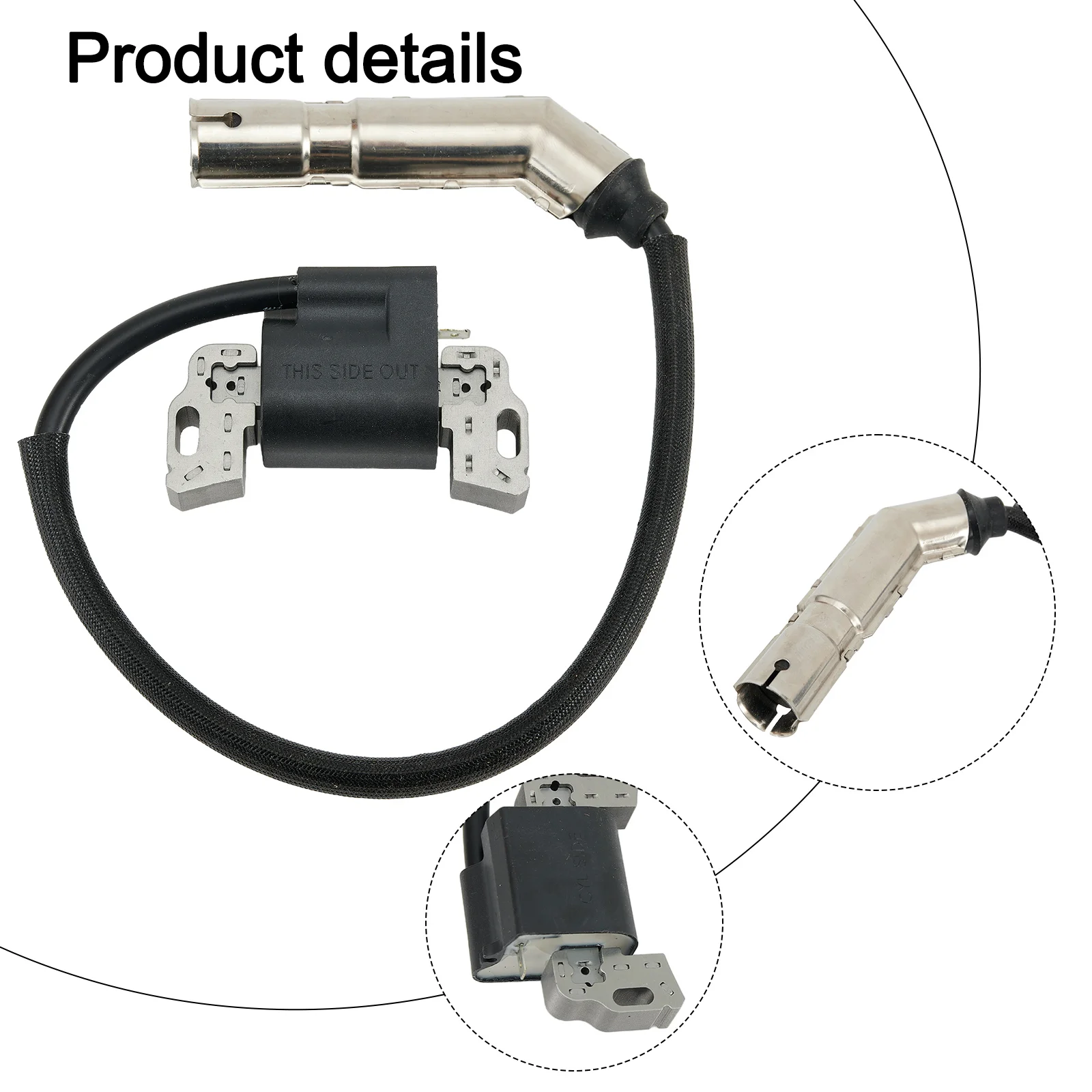 

Катушка зажигания для надежного оборудования для ухода за газонами Подходит для нескольких моделей газонокосилок, включая детали, пронумерованы в качестве прополки 596034