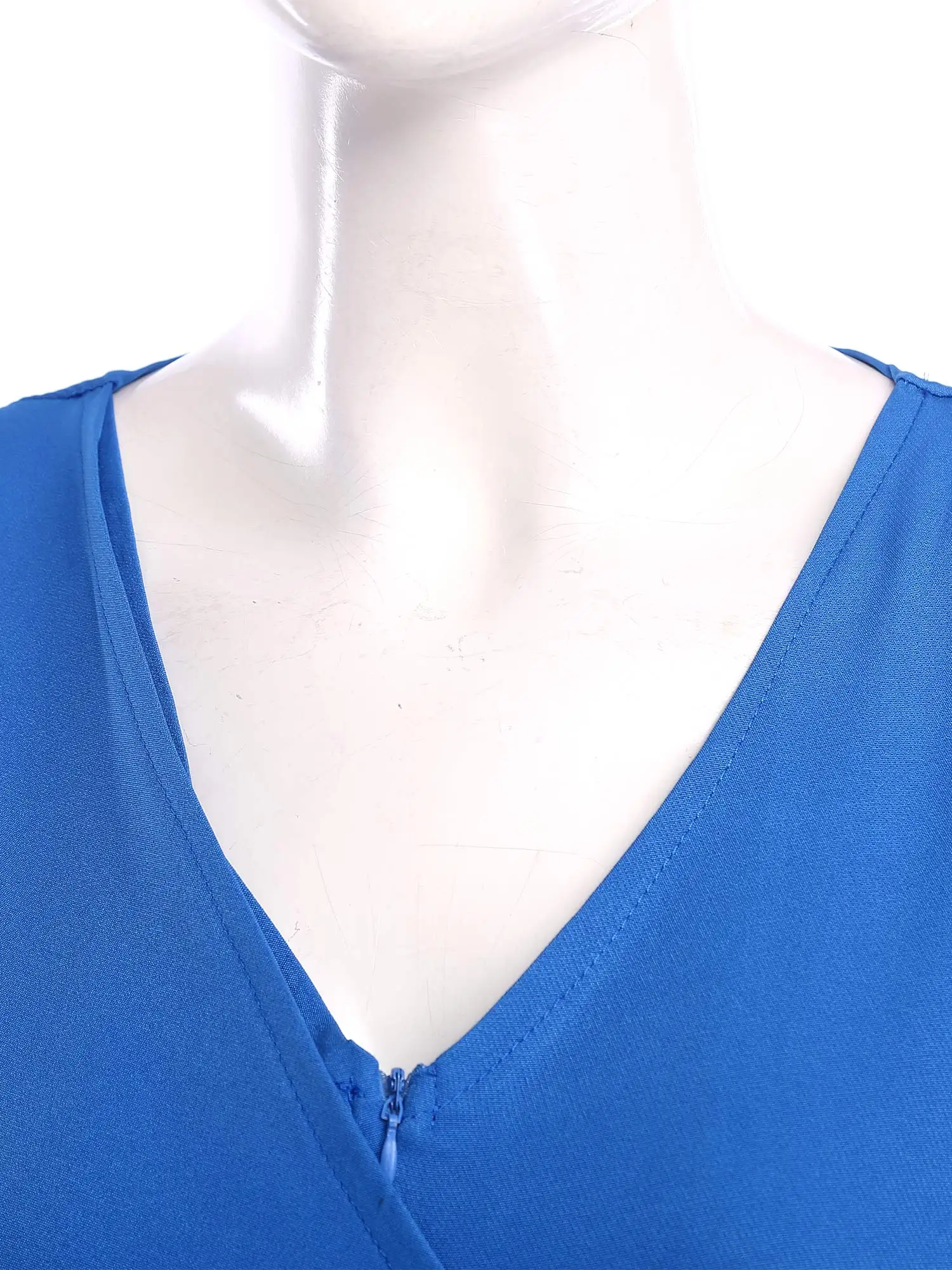 Women Elegant Casual Evening Jumpsuit V-neck Sleeveless High Waist Wide Leg Pants Festival Outfit for Banquet Wedding Pageant