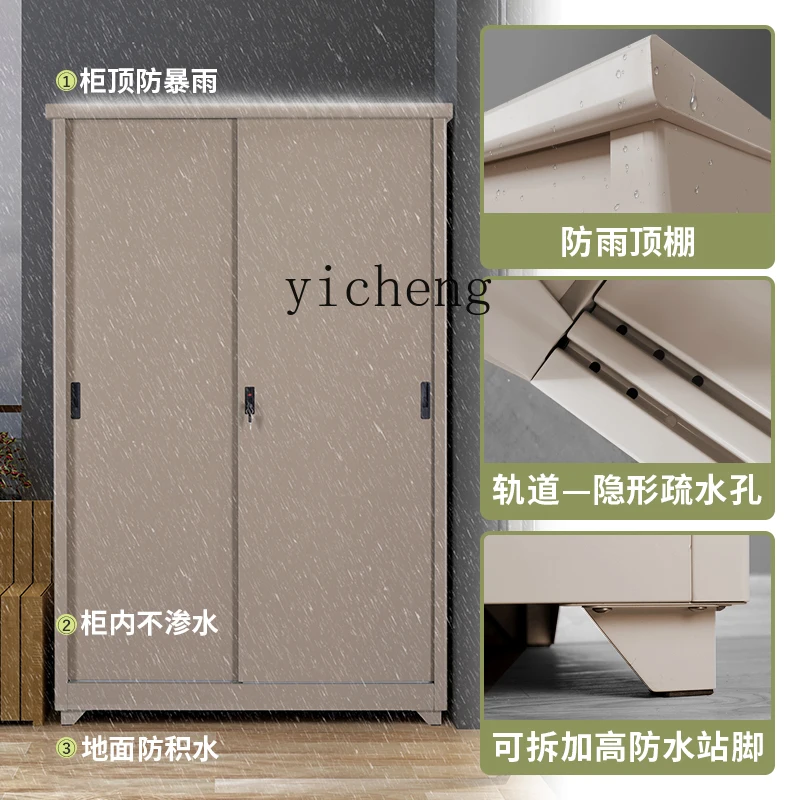 

TQH Sun-Proof Moisture-Proof Home Large Capacity Locker Windows and Cabinets with Lock Clothes