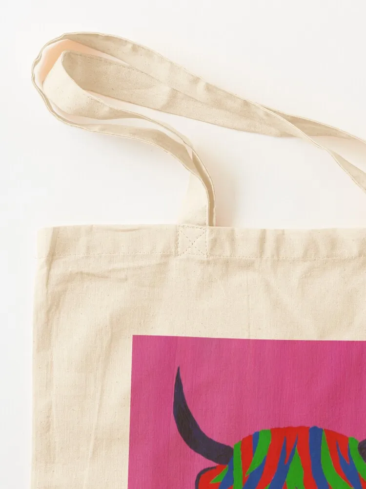 Cowdelious - The Highland Cow Tote Bag canvas shopping bag Women's shopper bag shopping cart bags shopping logo