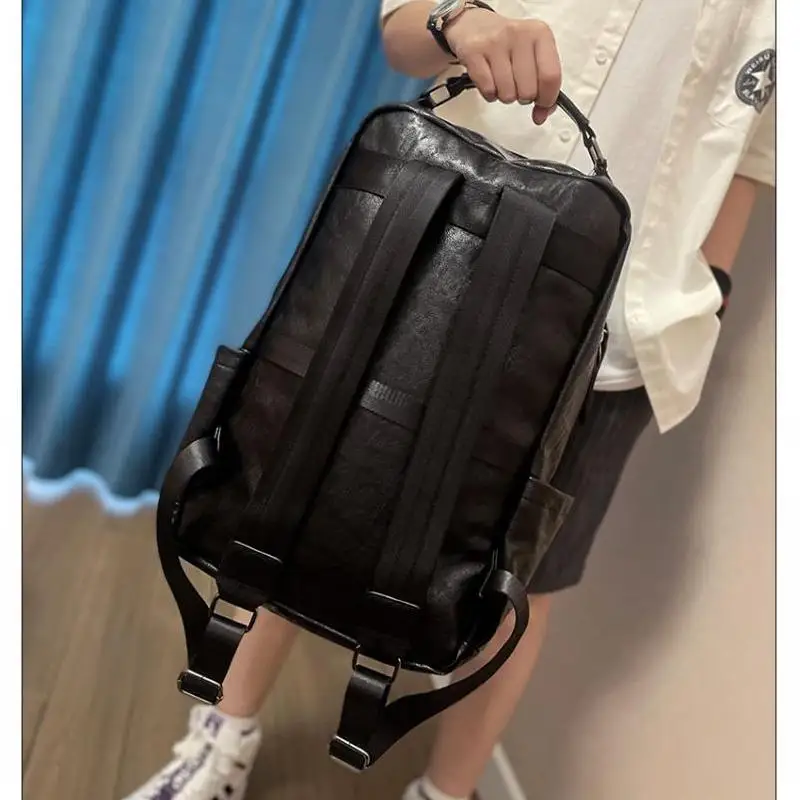 Korean version men's backpack, large capacity computer backpack, fashionable backpack, casual travel bag