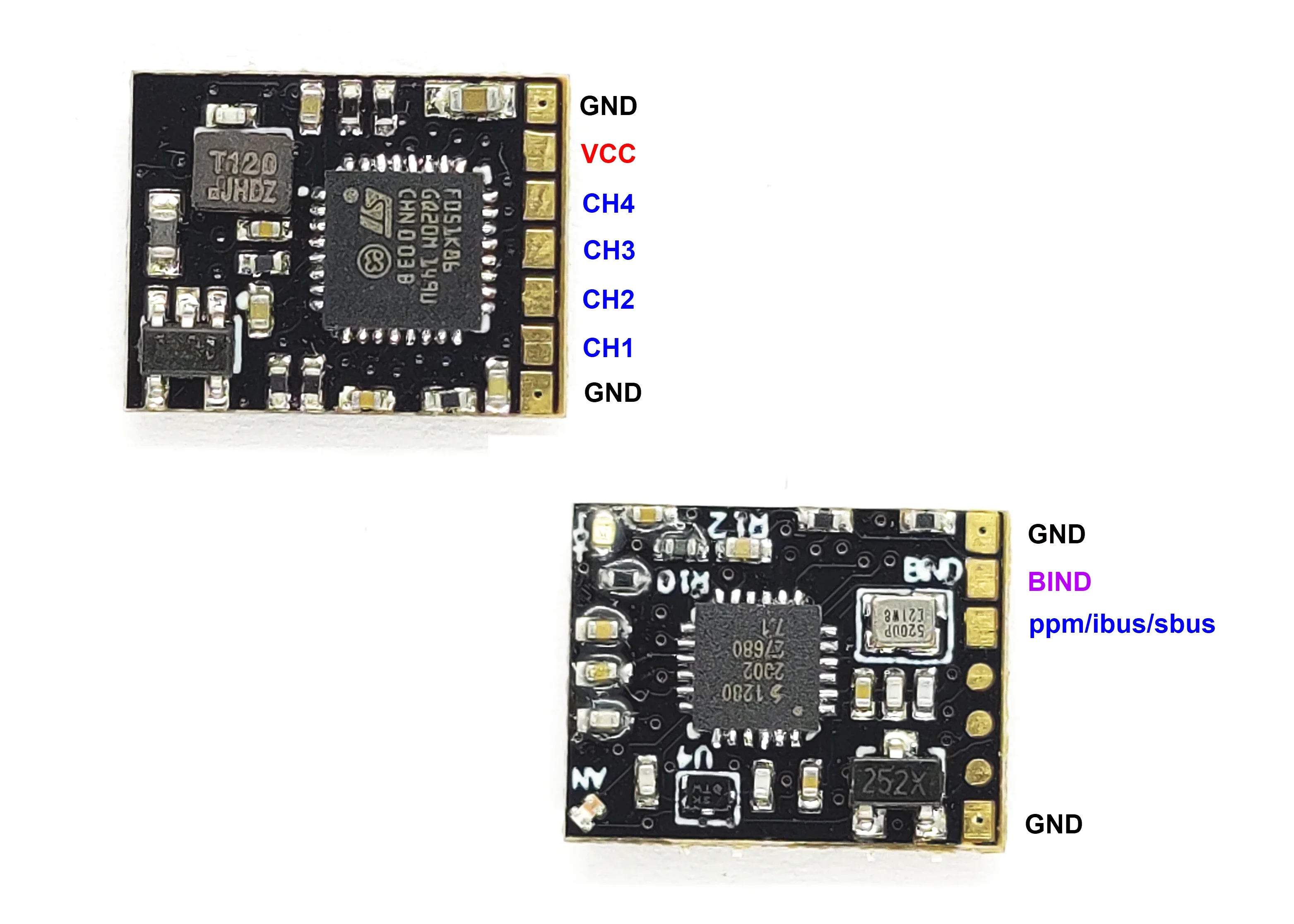 DasMikro Das87 AFHDS3 Antennaless 4CH Nano Receiver For FLYSKY Noble NB4