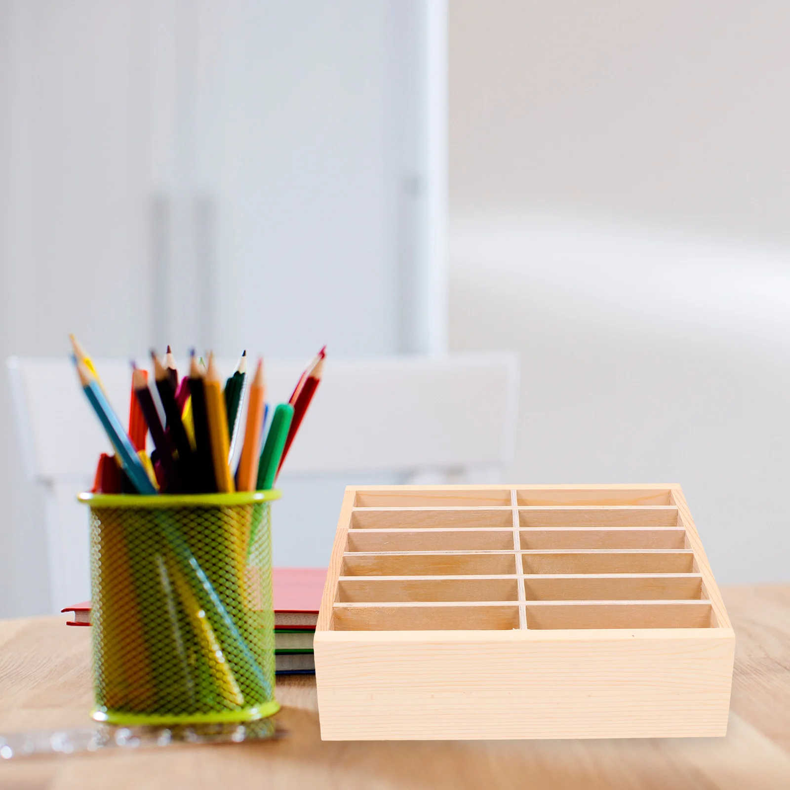 12 Grids Mobile Phone Storage Box Holder Coffee Station Organizer Desk Boxes Cell Case Desktop Rack Bracket Office